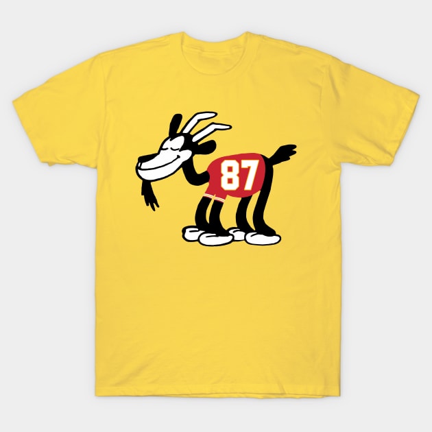 Kelce GOAT 2, Steamboat Willie Goat T-Shirt by Megadorim